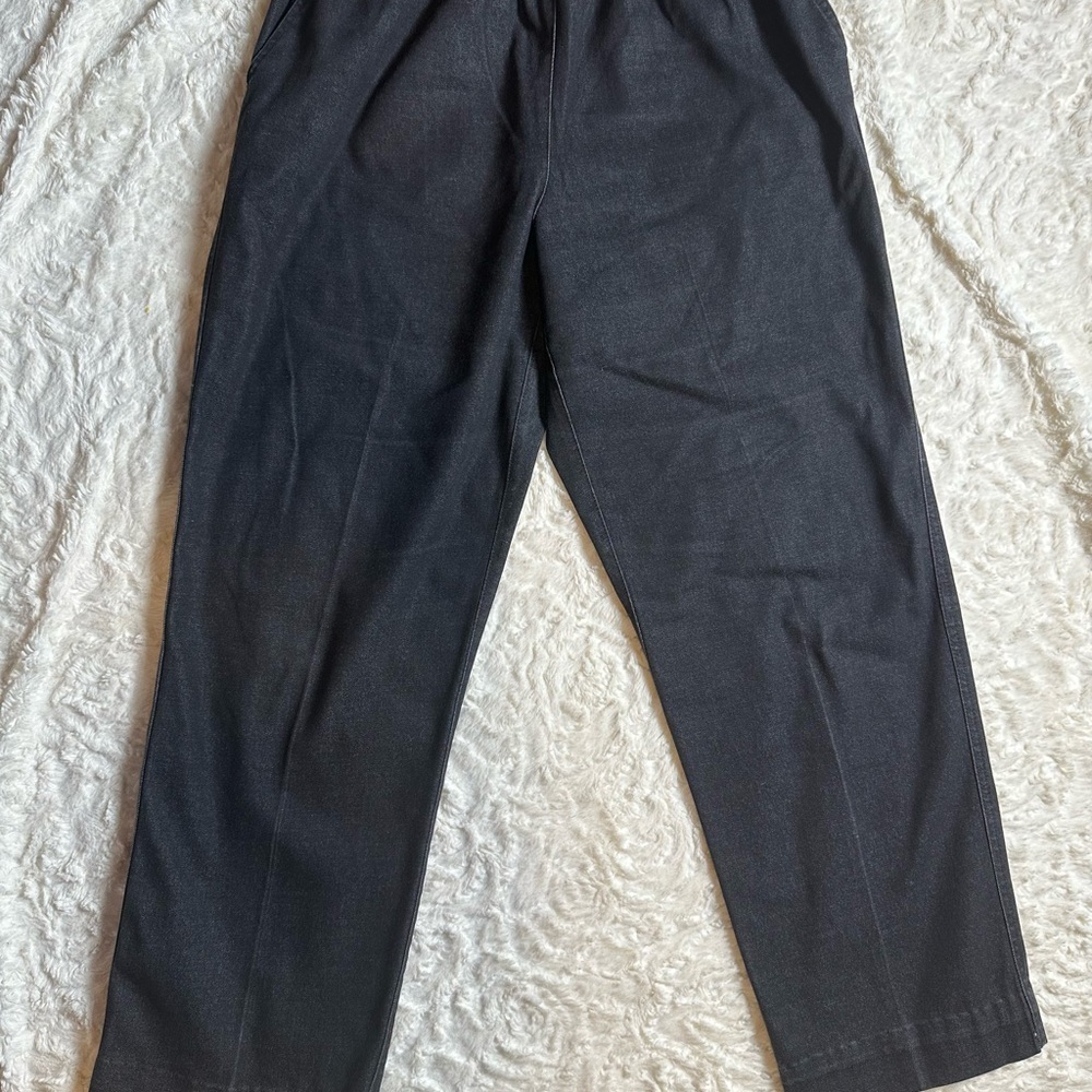 Alfred Dunner Women’s Black Pull-On Pants Size 12 Stretch Comfort Waist - Picture 3 of 5